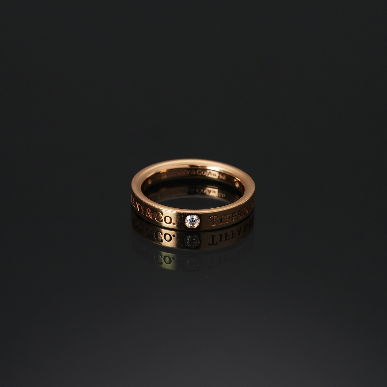 TIFFANY & CO.(USED)티파니앤코 3P T&CO 밴드 링 #47