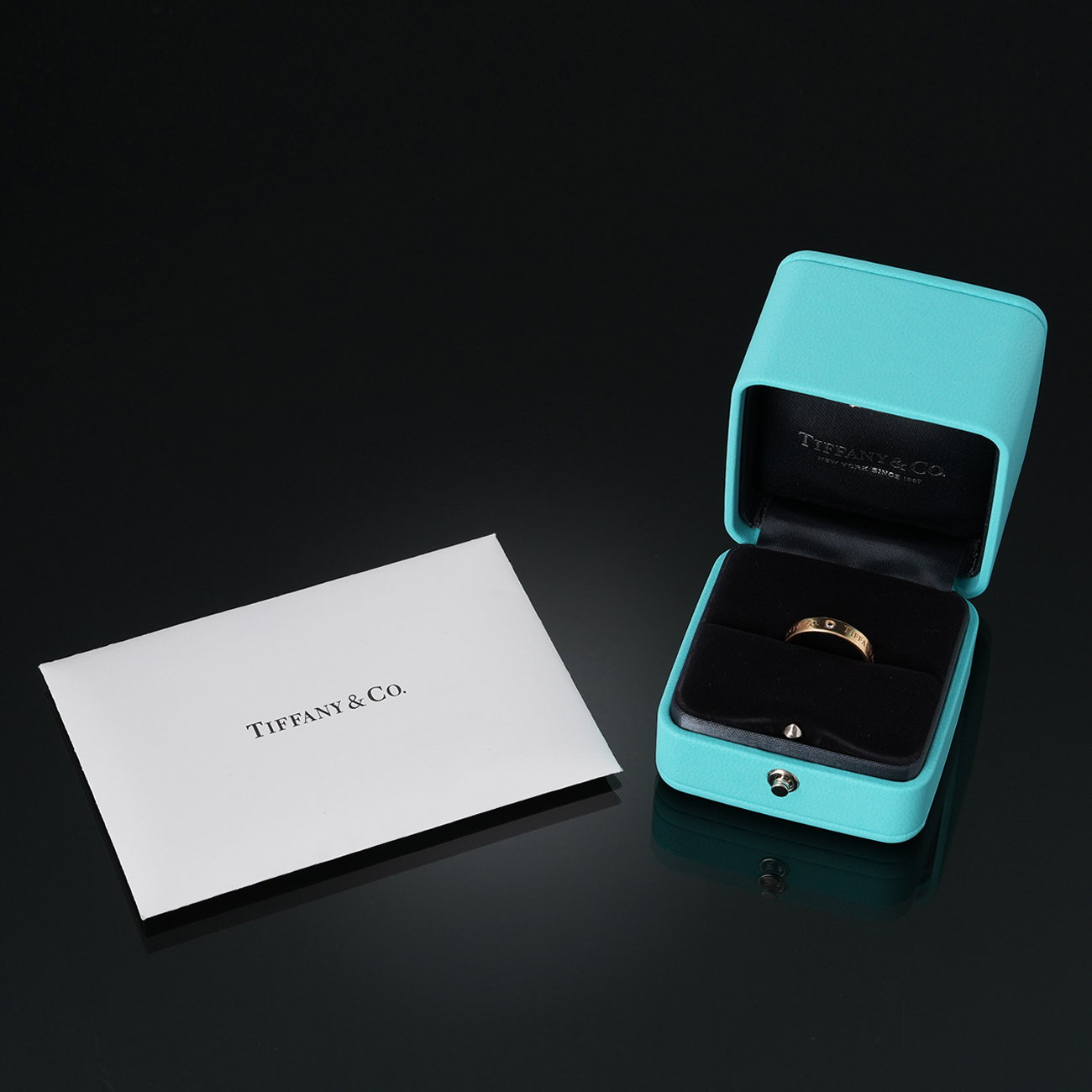 TIFFANY & CO.(USED)티파니 3P 티파니앤코 밴드링 4mm #6(티파니)