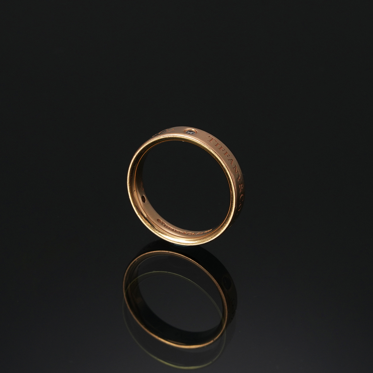 TIFFANY & CO.(USED)티파니 3P 티파니앤코 밴드링 4mm #6(티파니)