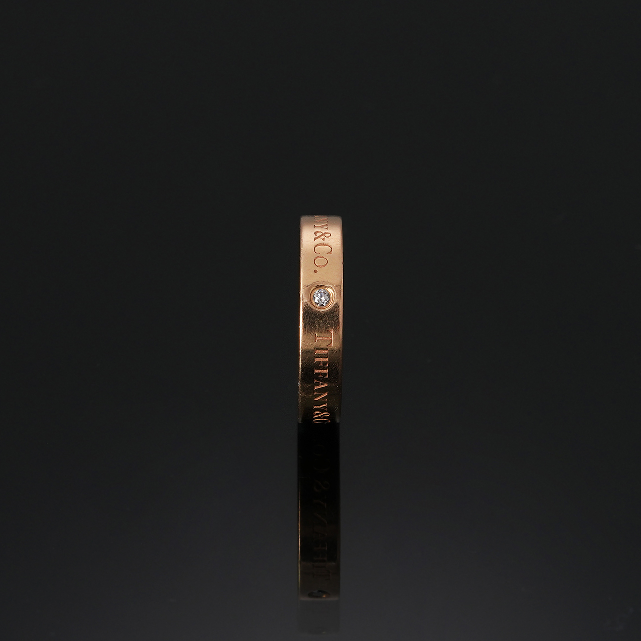 TIFFANY & CO.(USED)티파니 3P 티파니앤코 밴드링 4mm #6(티파니)