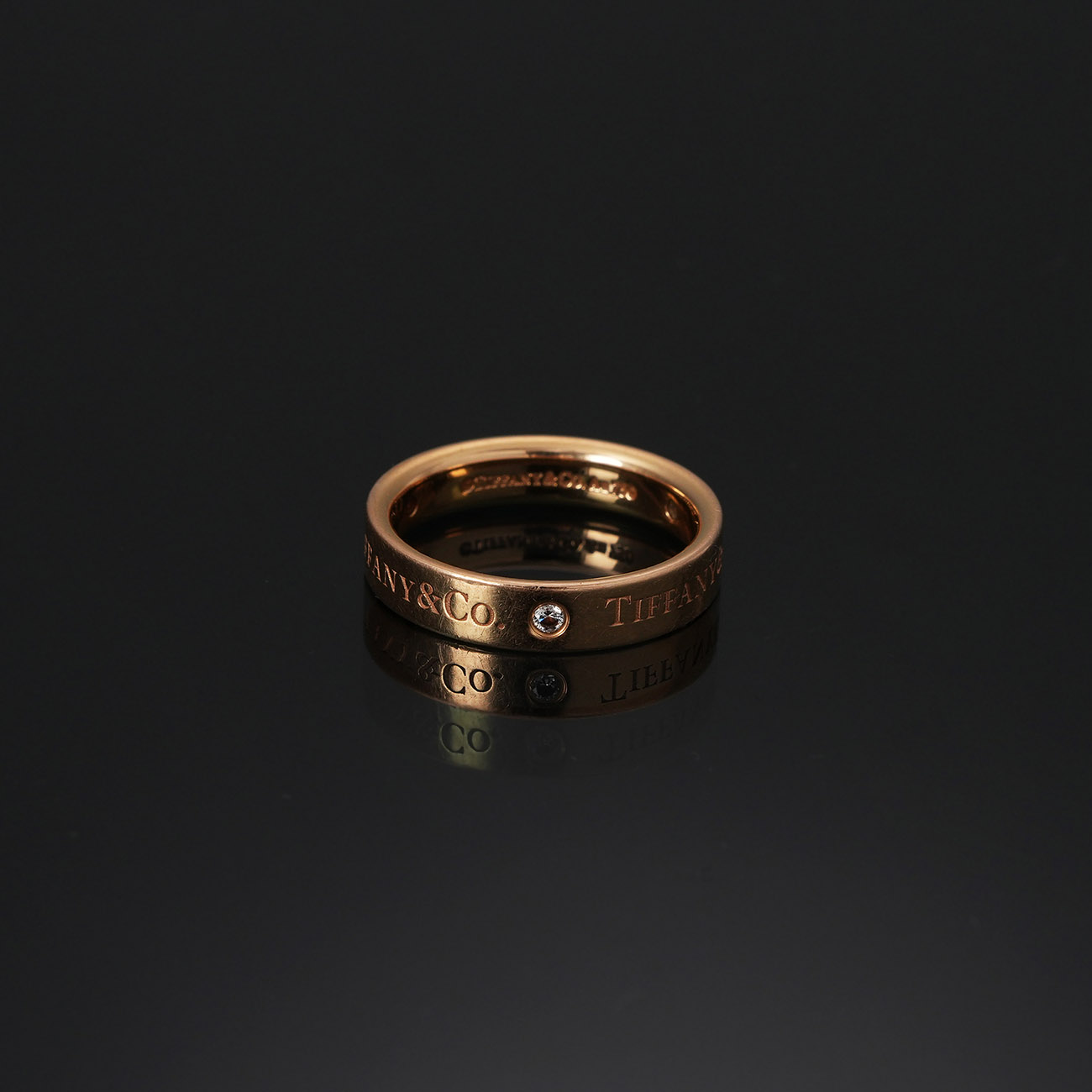 TIFFANY & CO.(USED)티파니 3P 티파니앤코 밴드링 4mm #6(티파니)