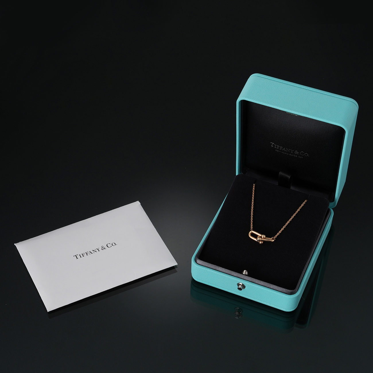 TIFFANY & CO.(USED)티파니 하드웨어 더블 링크 펜던트