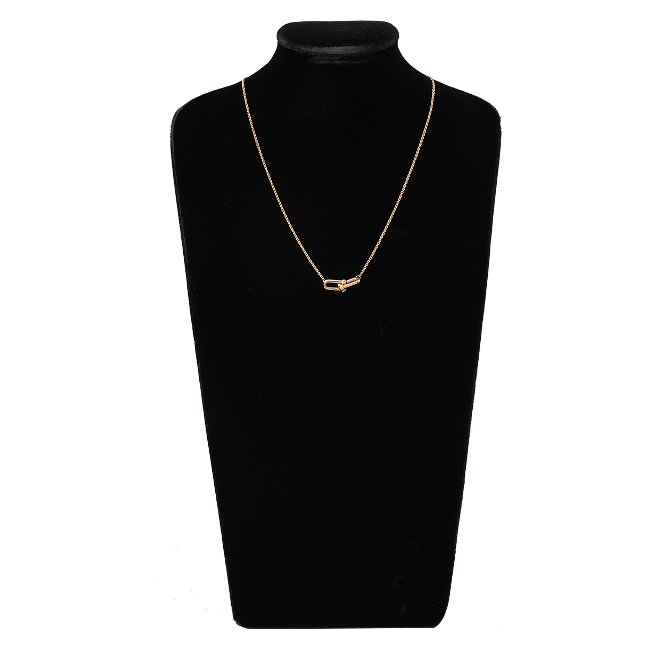 TIFFANY & CO.(USED)티파니 하드웨어 더블 링크 펜던트