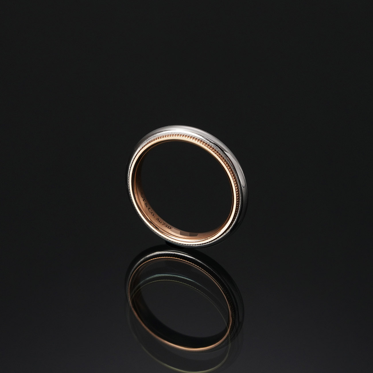 TIFFANY & CO.(USED)티파니앤코 투게더 밀그레인 밴드 링 #4.5