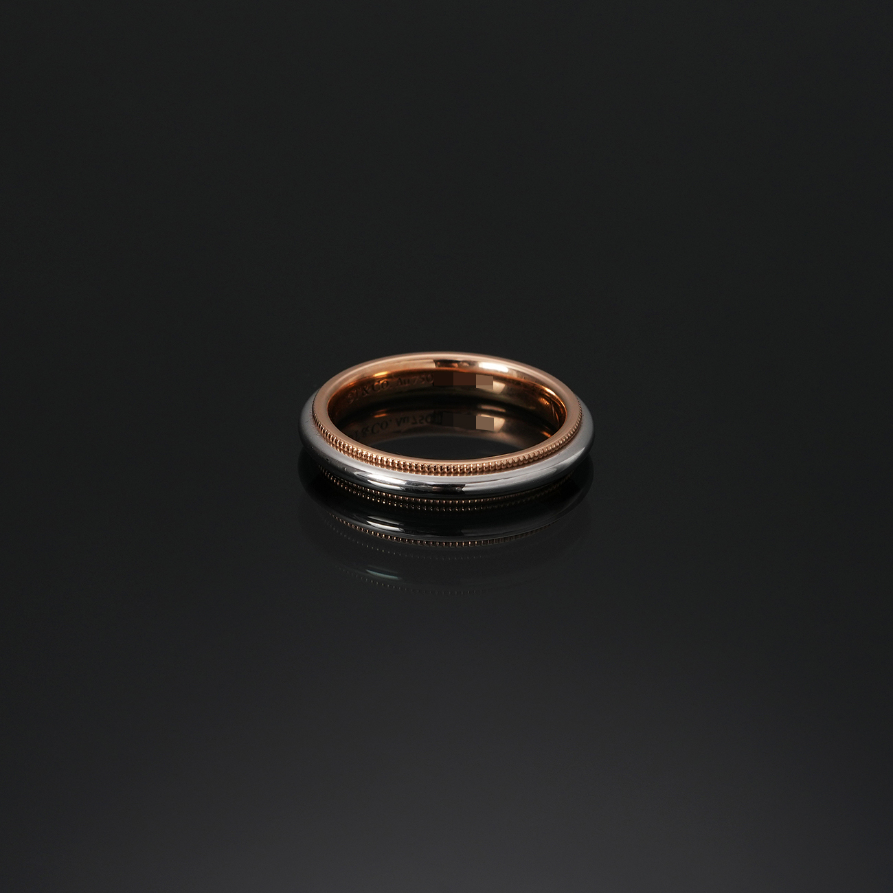 TIFFANY & CO.(USED)티파니앤코 투게더 밀그레인 밴드 링 #4.5