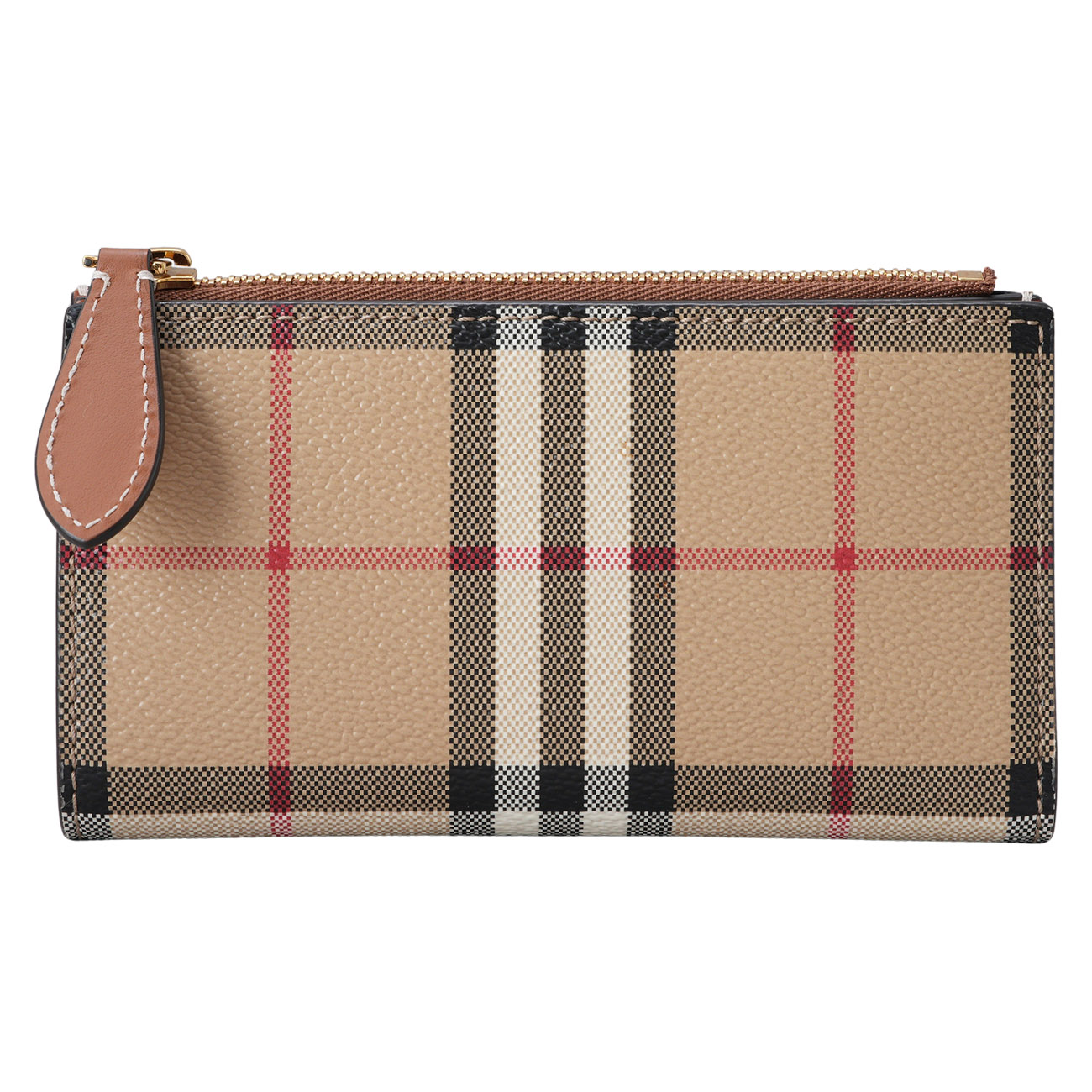 BURBERRY(USED)버버리 8094454 A7026 빈티지 체크 바이폴드 지퍼 장지갑