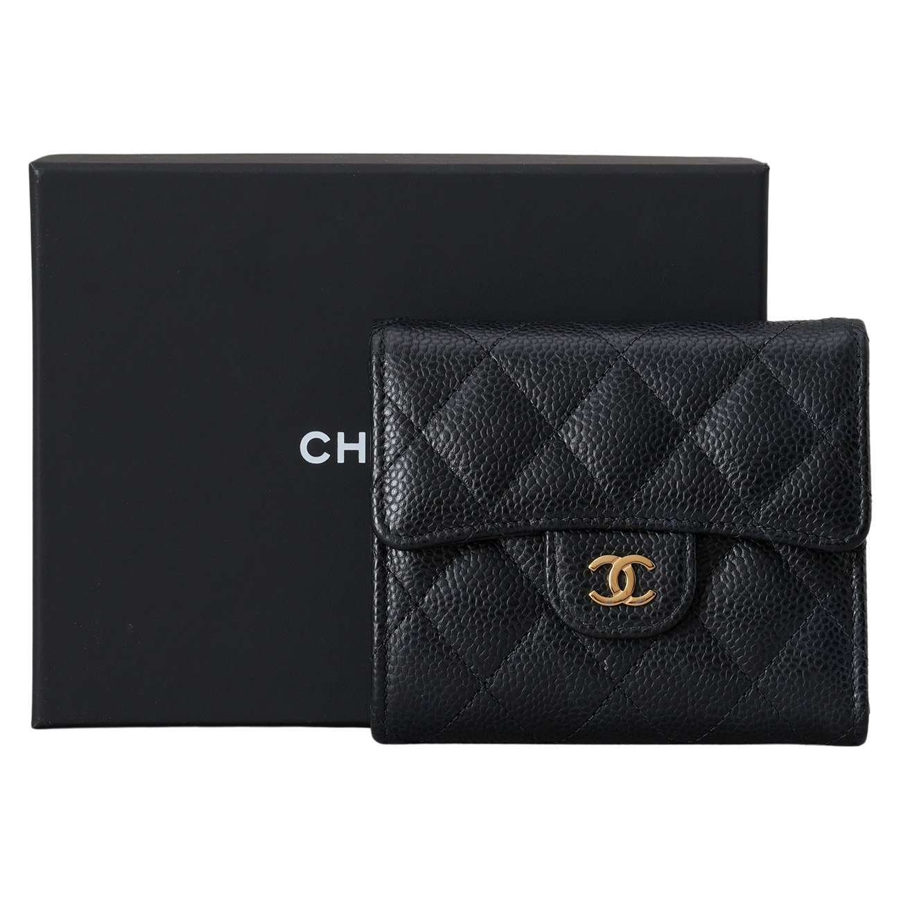 CHANEL(USED)샤넬 캐비어 클래식 반지갑