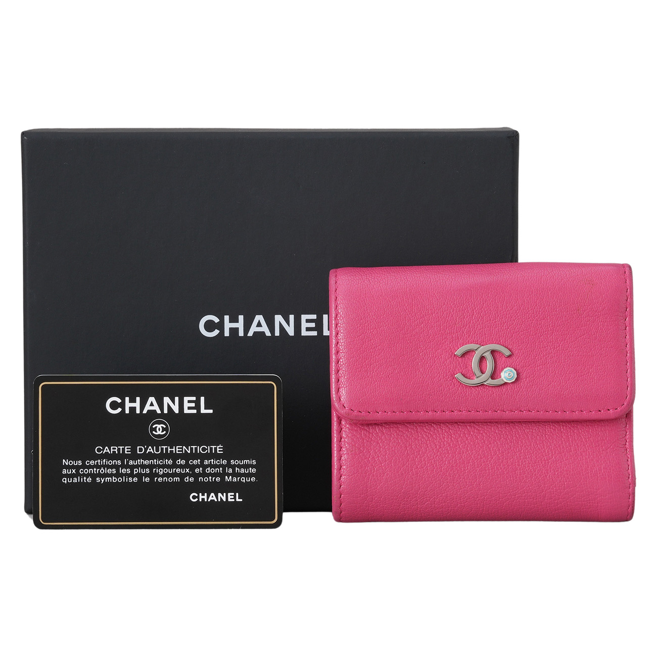 CHANEL(USED)샤넬 시즌 CC로고 반지갑