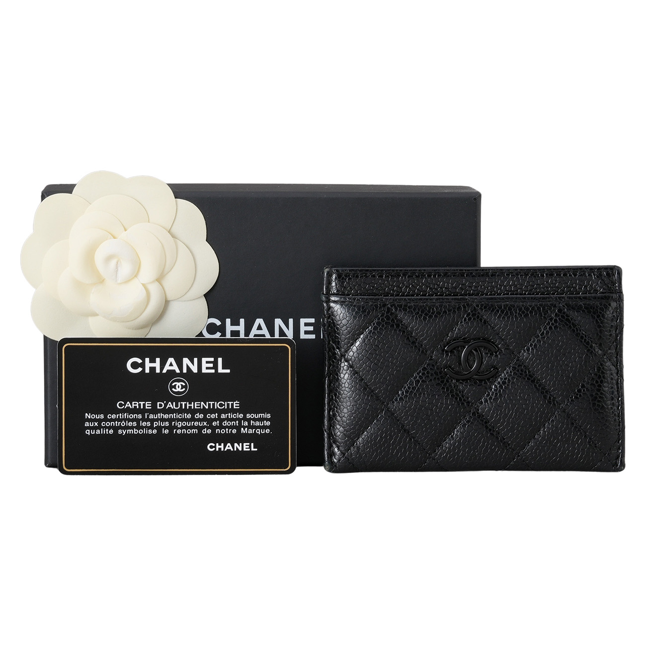CHANEL(USED)샤넬 캐비어 클래식 카드홀더