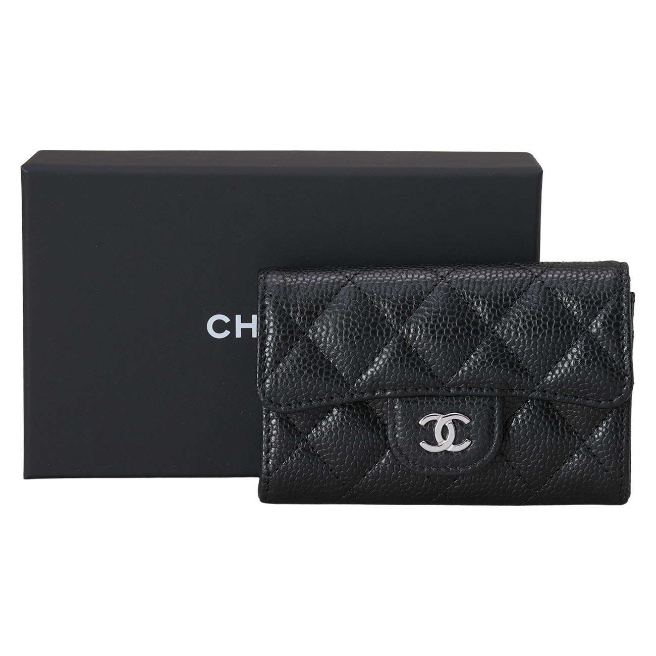 CHANEL(USED)샤넬 캐비어 클래식 카드지갑