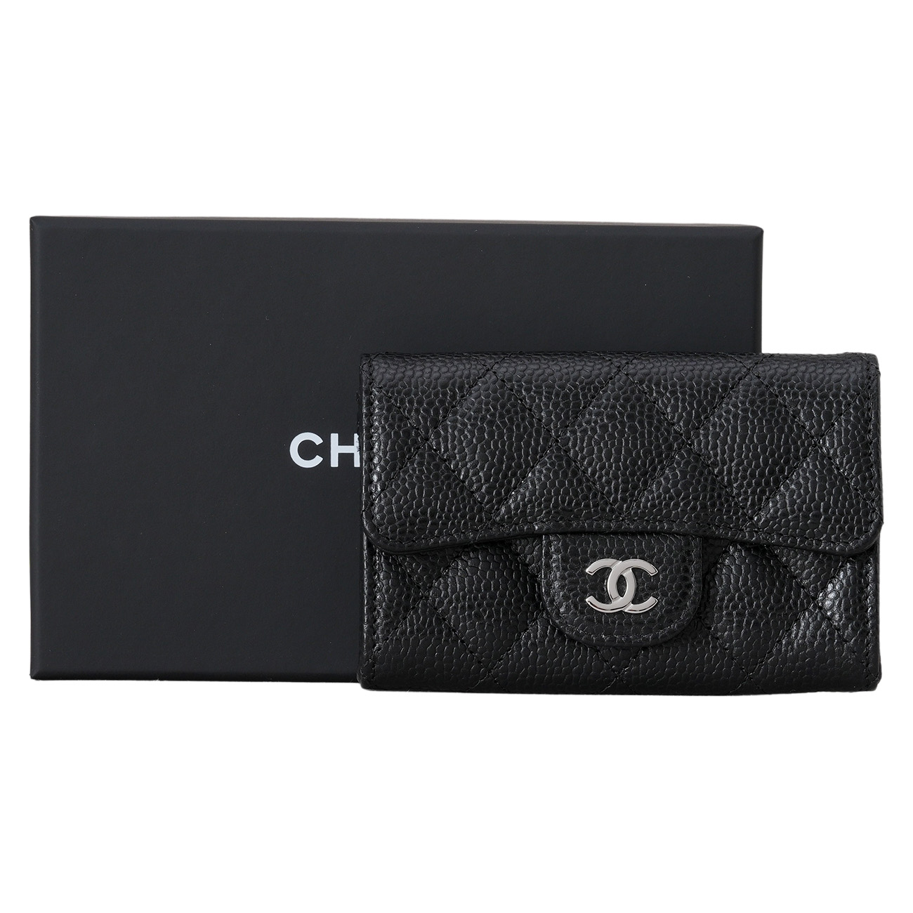 CHANEL(USED)샤넬 캐비어 클래식 카드지갑