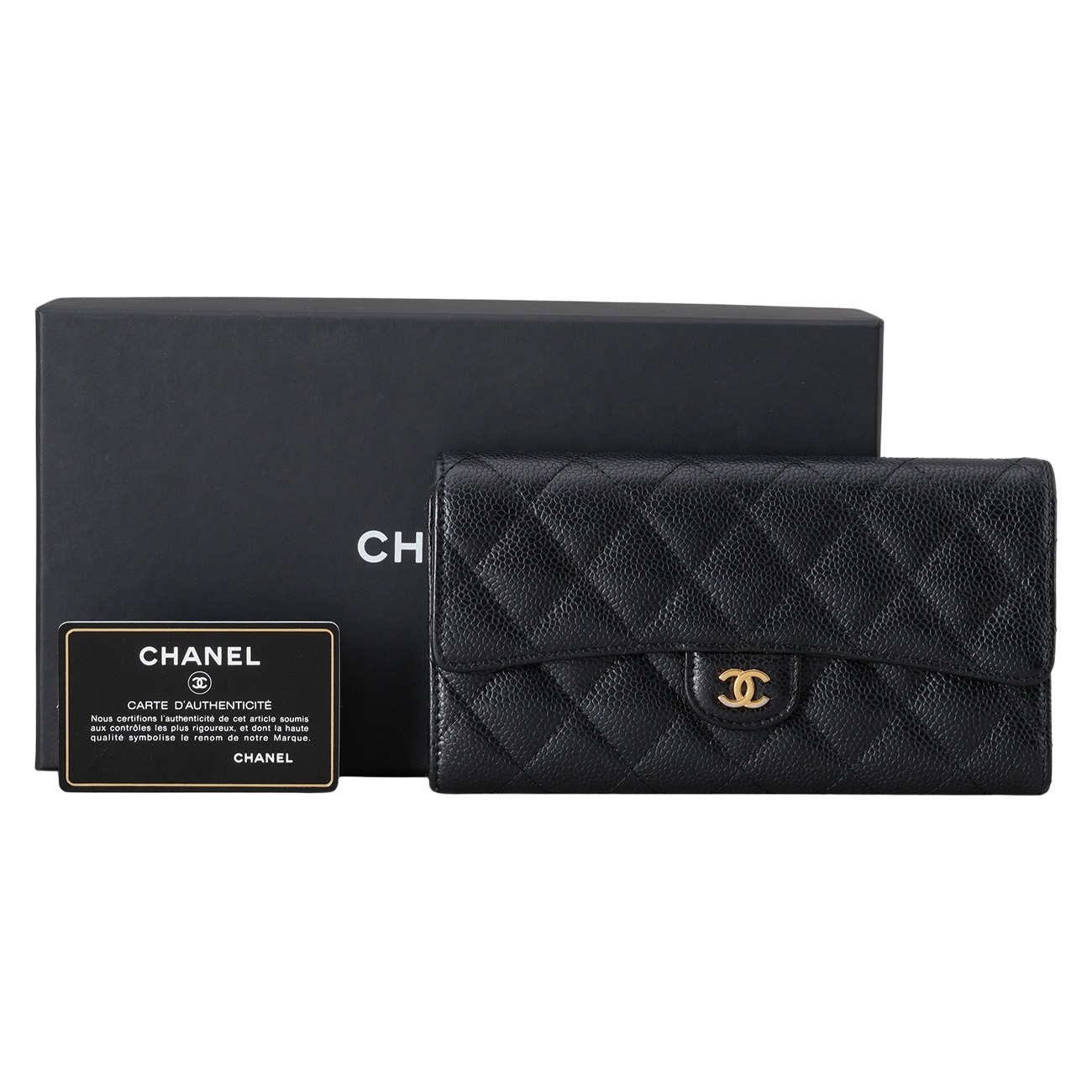 CHANEL(USED)샤넬 캐비어 클래식 장지갑