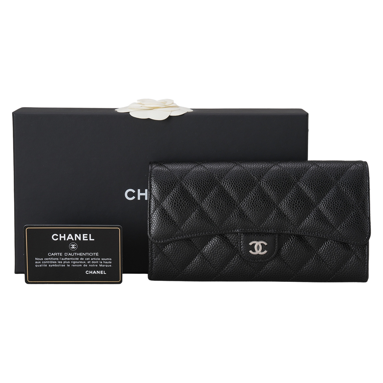 CHANEL(USED)샤넬 AP0241 캐비어 클래식 장지갑