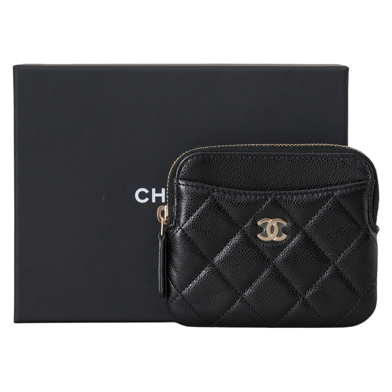 CHANEL(USED)샤넬 AP2061 캐비어 클래식 지퍼 카드 홀더