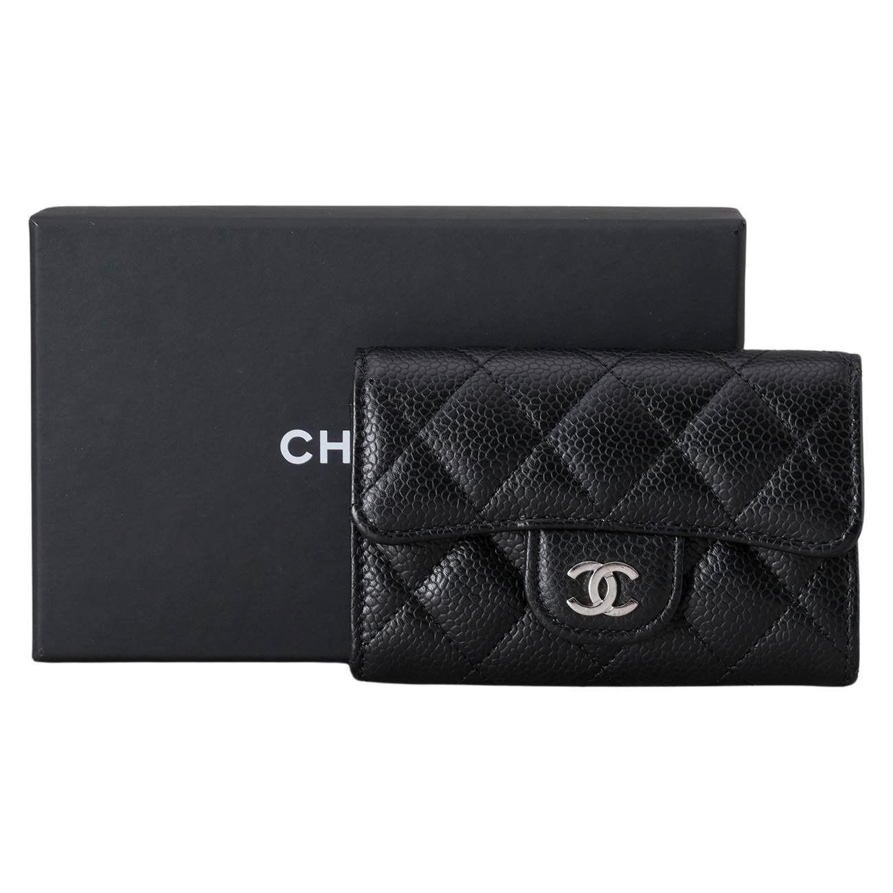 CHANEL(USED)샤넬 캐비어 클래식 카드지갑