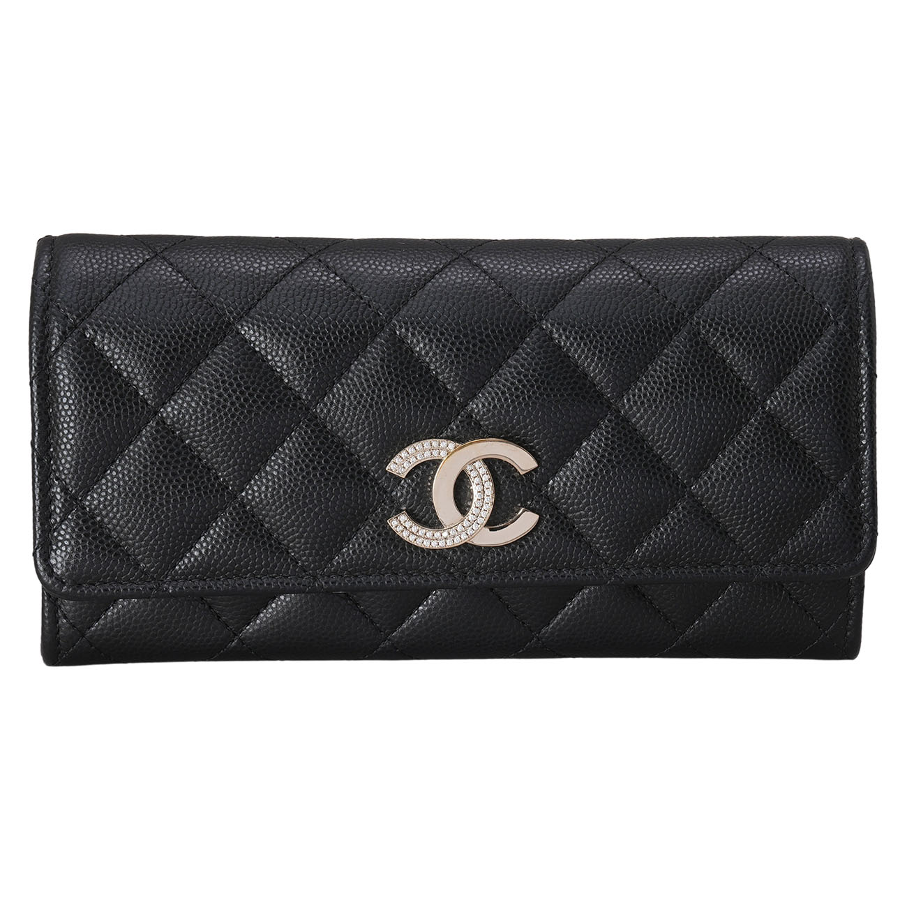 CHANEL(USED)샤넬 시즌 CC로고 중지갑