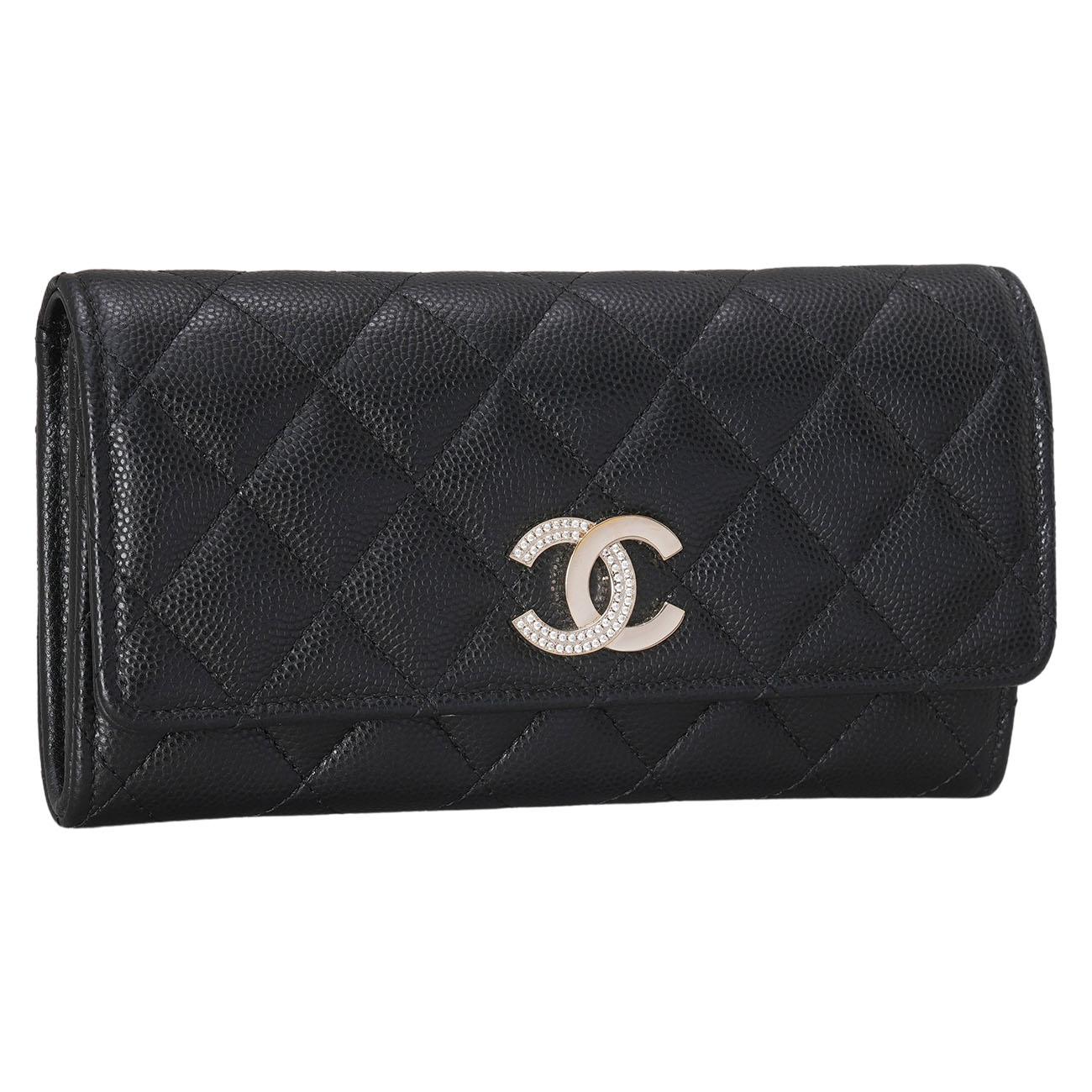 CHANEL(USED)샤넬 시즌 CC로고 중지갑