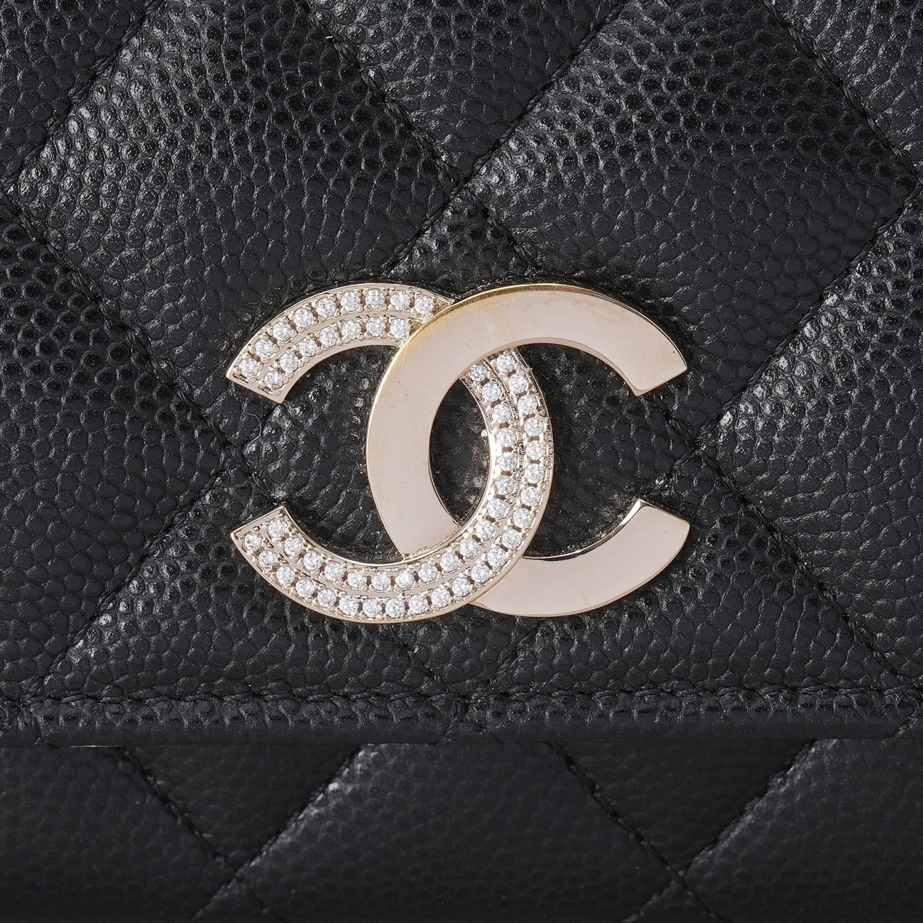 CHANEL(USED)샤넬 시즌 CC로고 중지갑