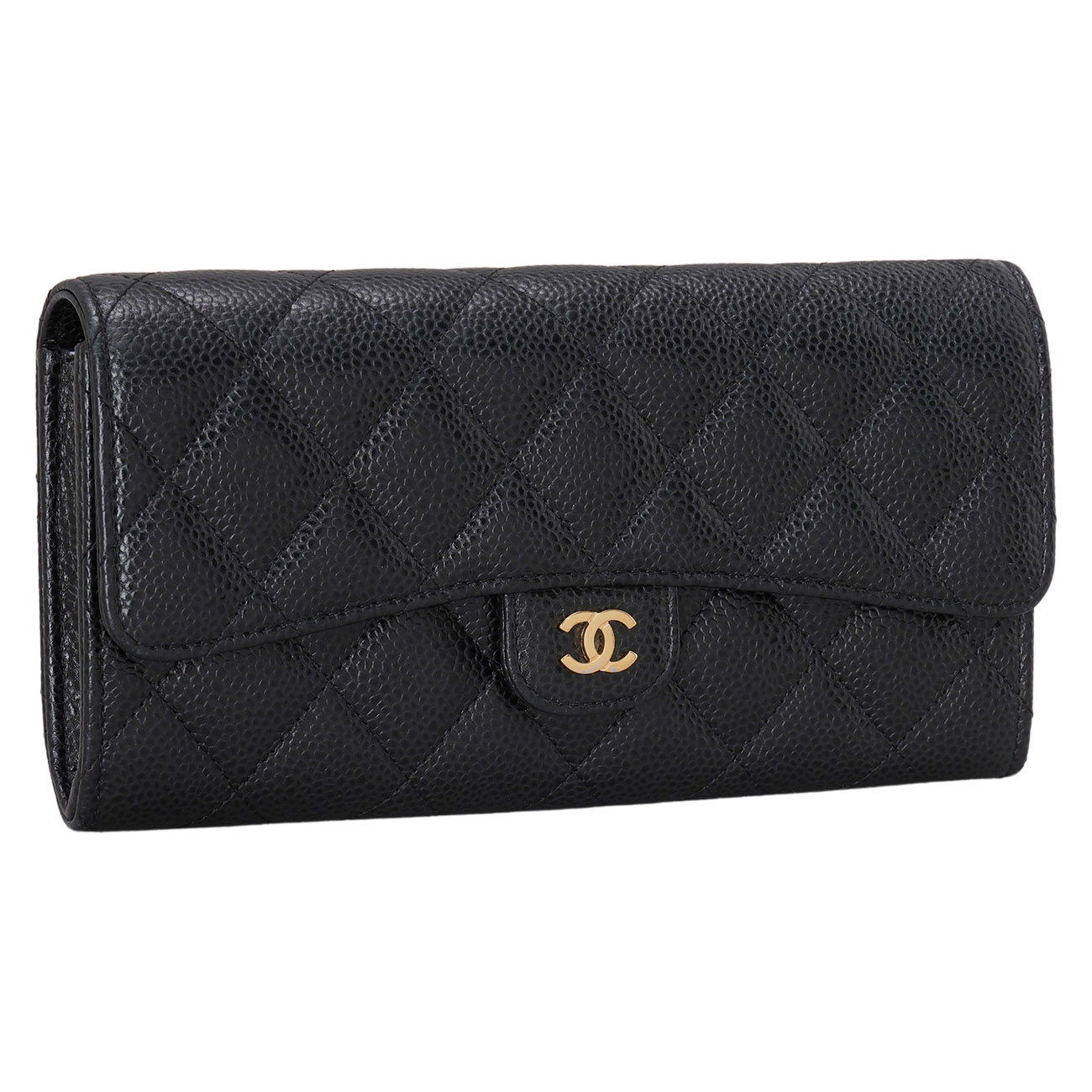 CHANEL(USED)샤넬 A80758 캐비어 클래식 장지갑