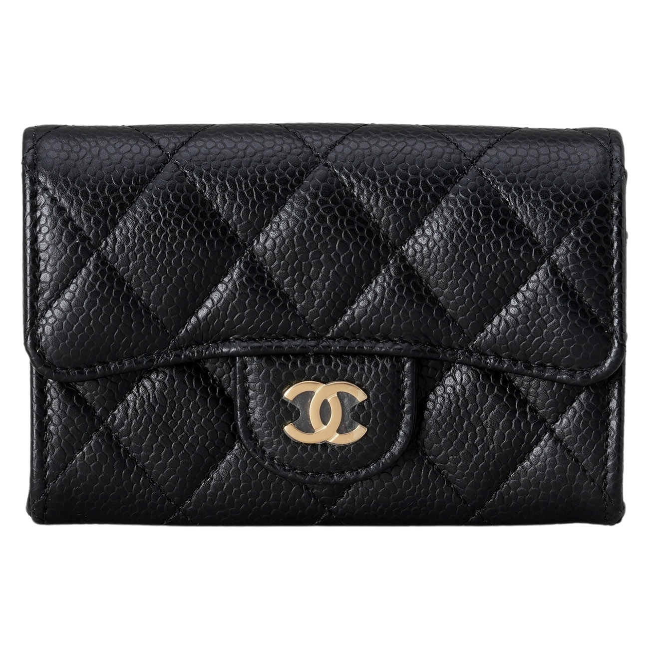 CHANEL(USED)샤넬 캐비어 클래식 카드지갑