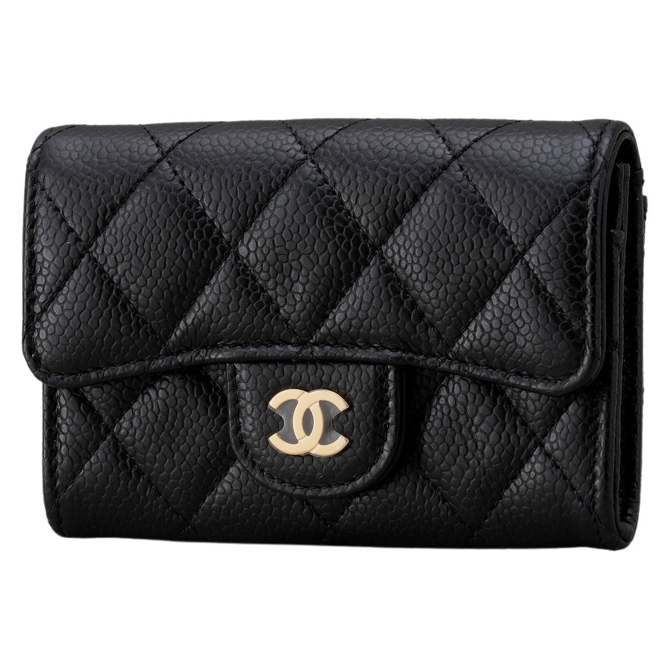 CHANEL(USED)샤넬 캐비어 클래식 카드지갑