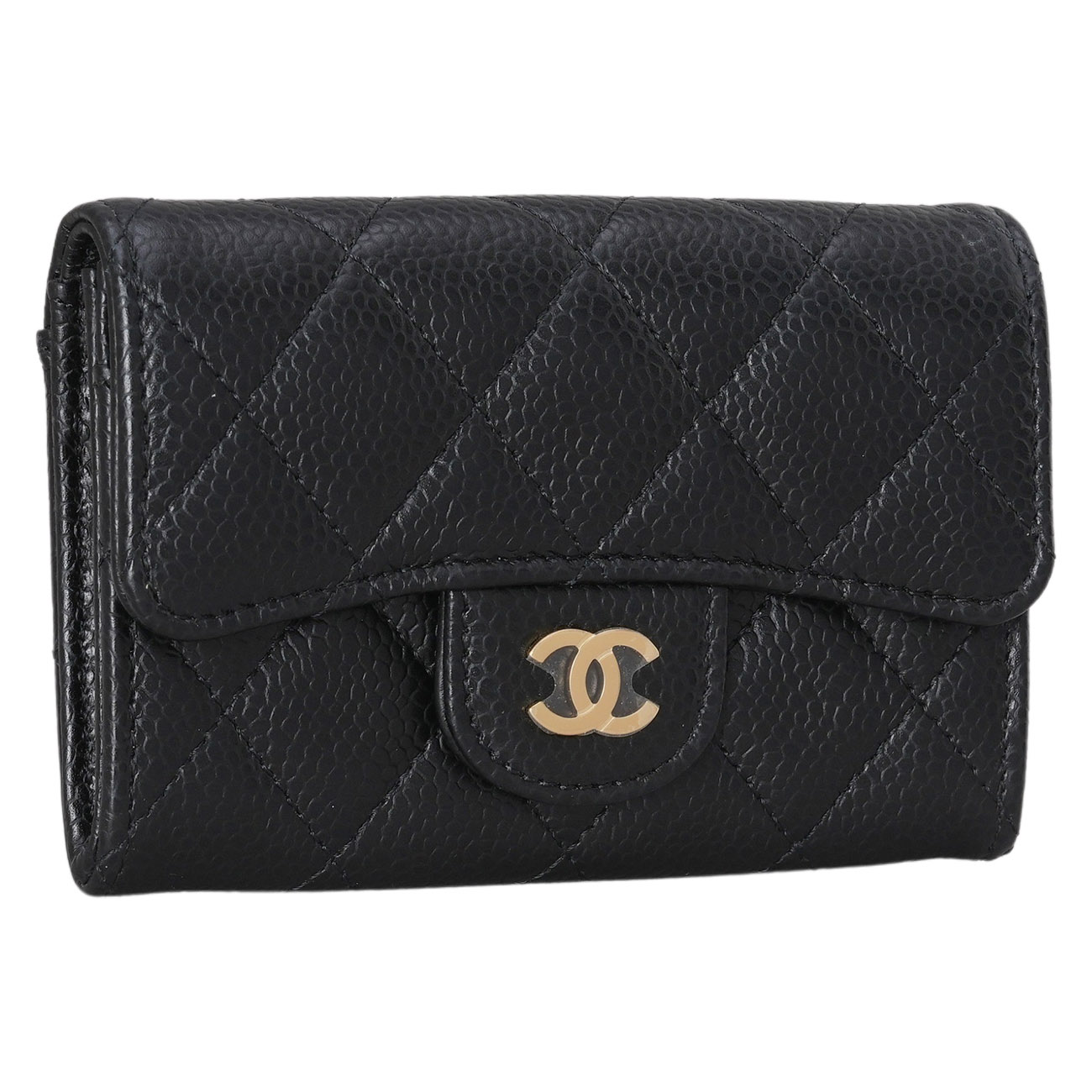 CHANEL(USED)샤넬 캐비어 클래식 카드지갑