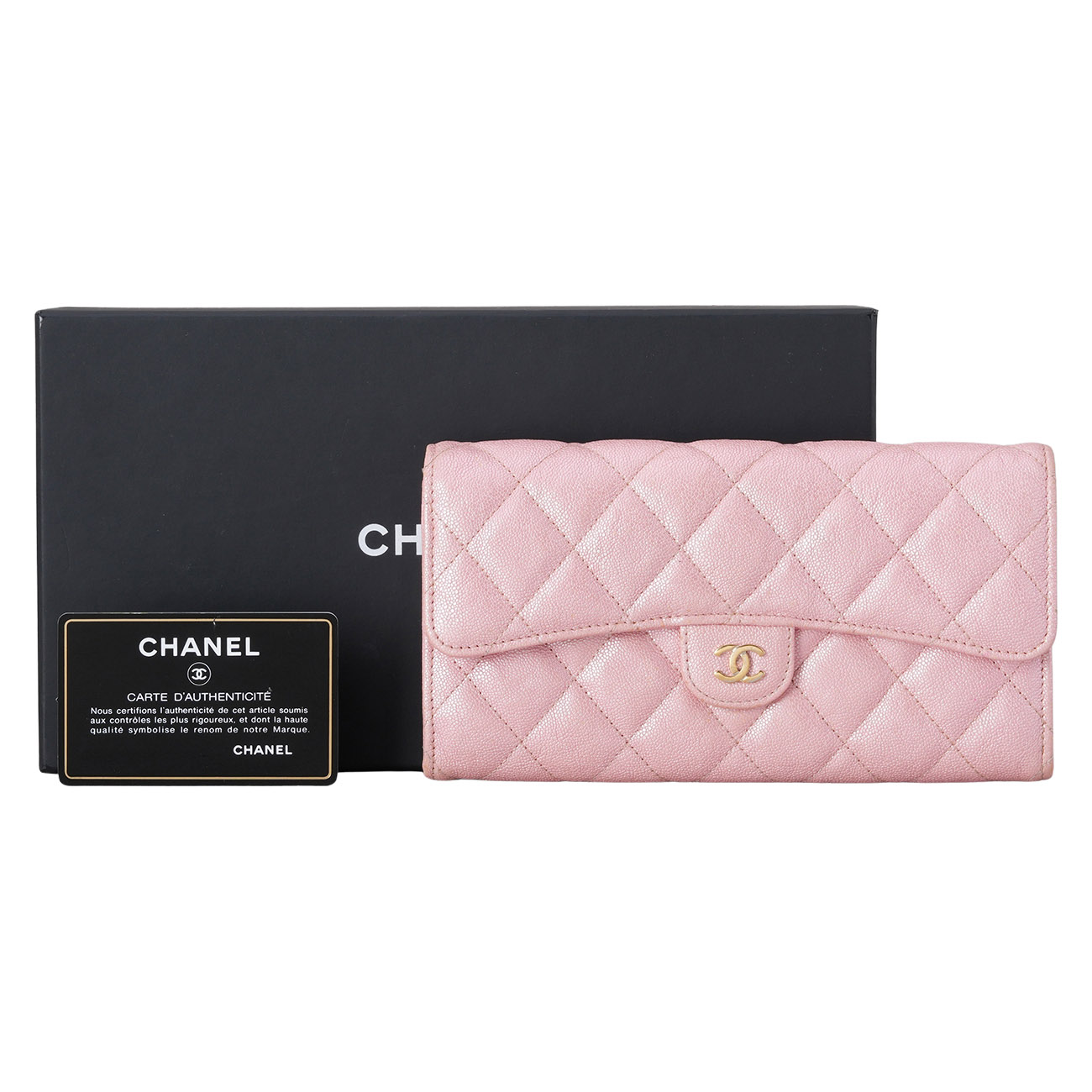 CHANEL(USED)샤넬 캐비어 클래식 캐비어 장지갑