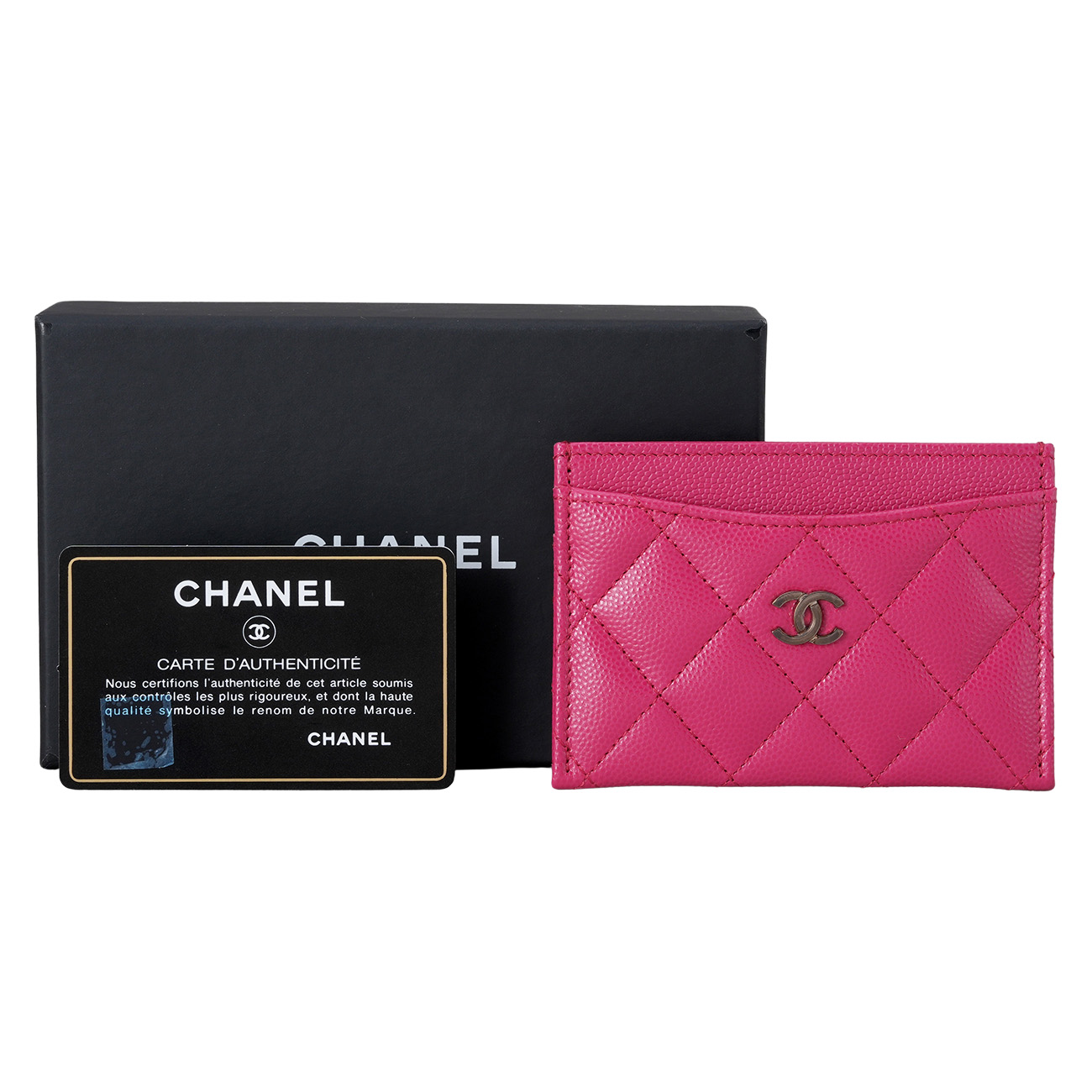 CHANEL(USED)샤넬 AP0213 캐비어 클래식 카드홀더