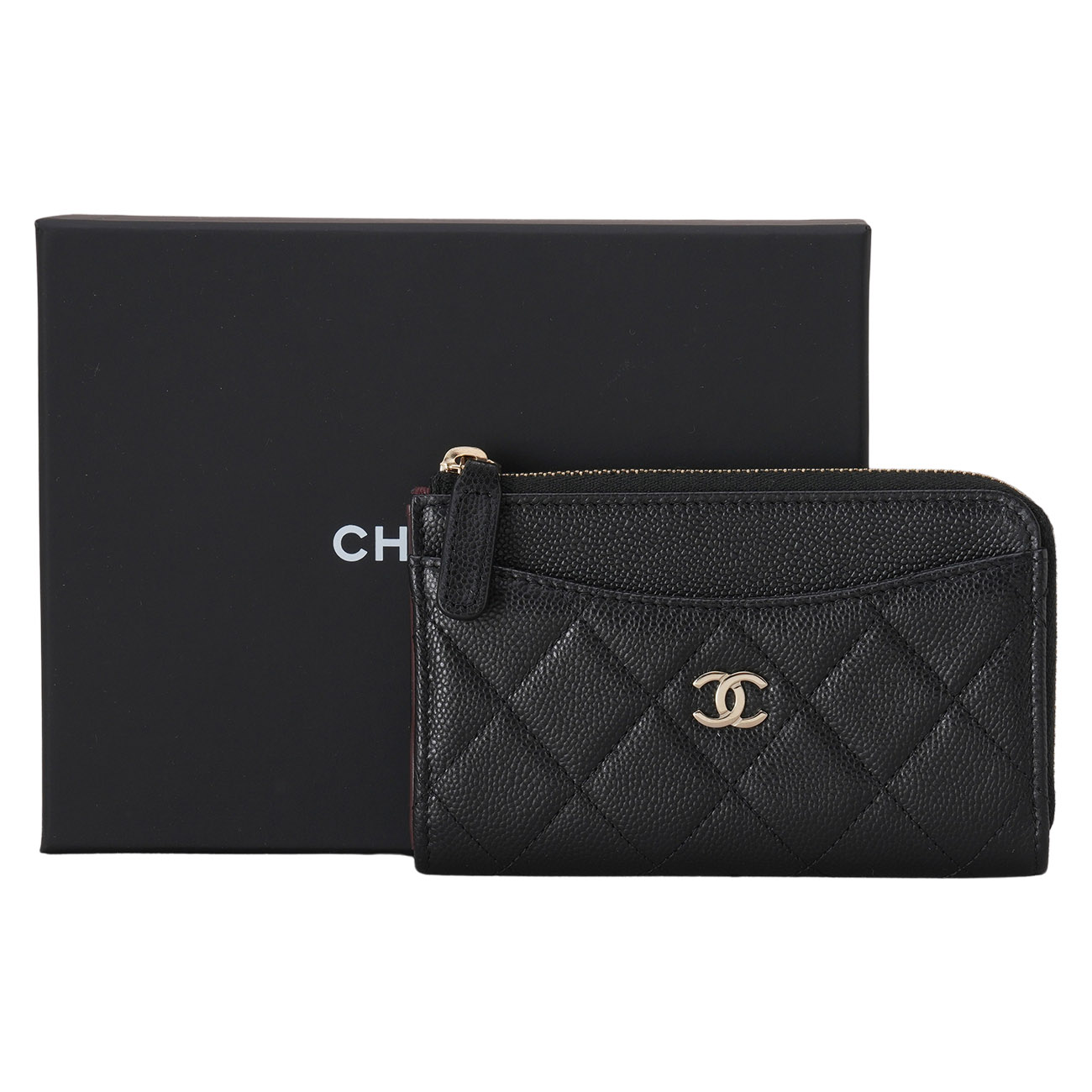 CHANEL(NEW)샤넬 AP3179 시즌 캐비어 지퍼 카드홀더 (새상품) NEW PRODUCT