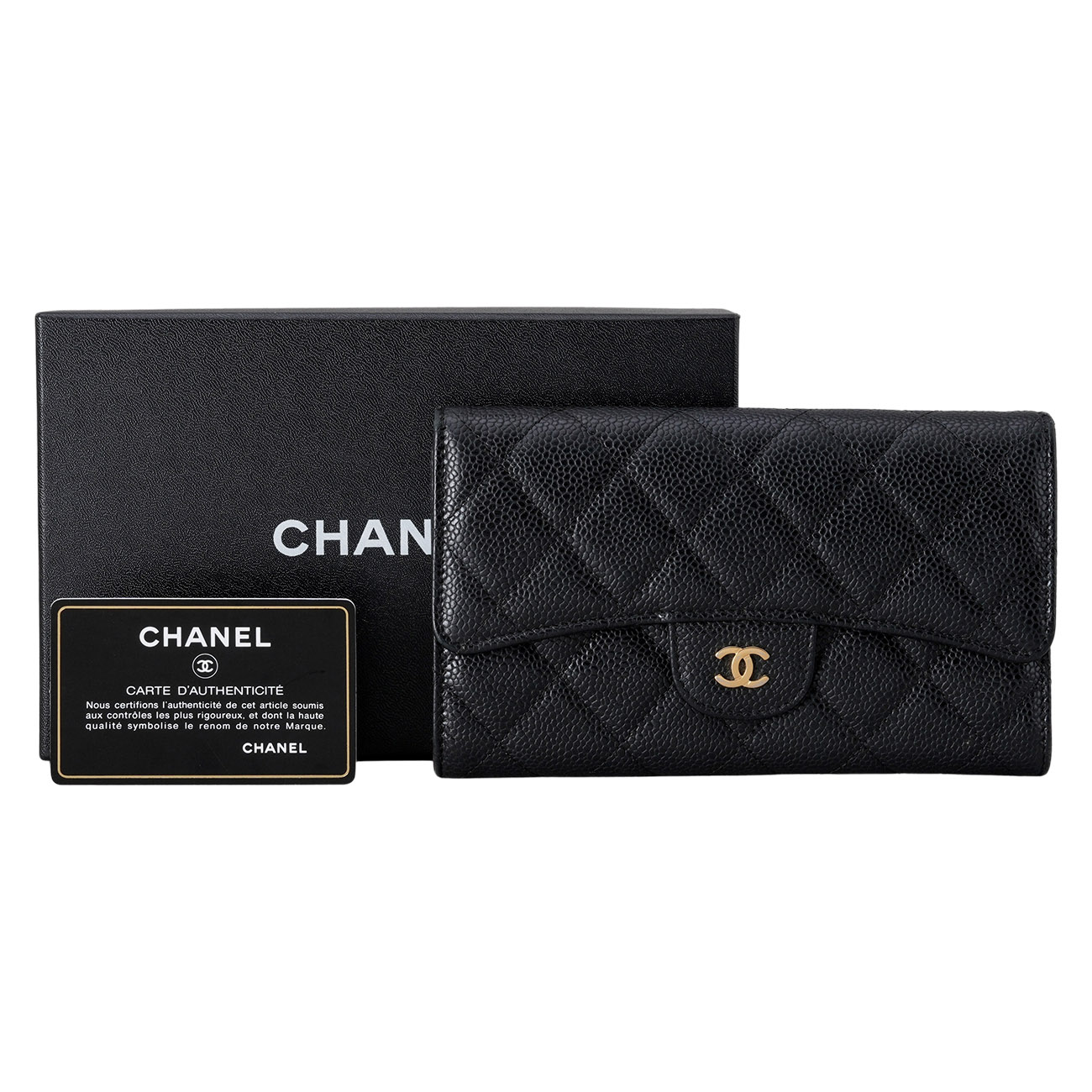 CHANEL(USED)샤넬 A31506 캐비어 클래식 장지갑