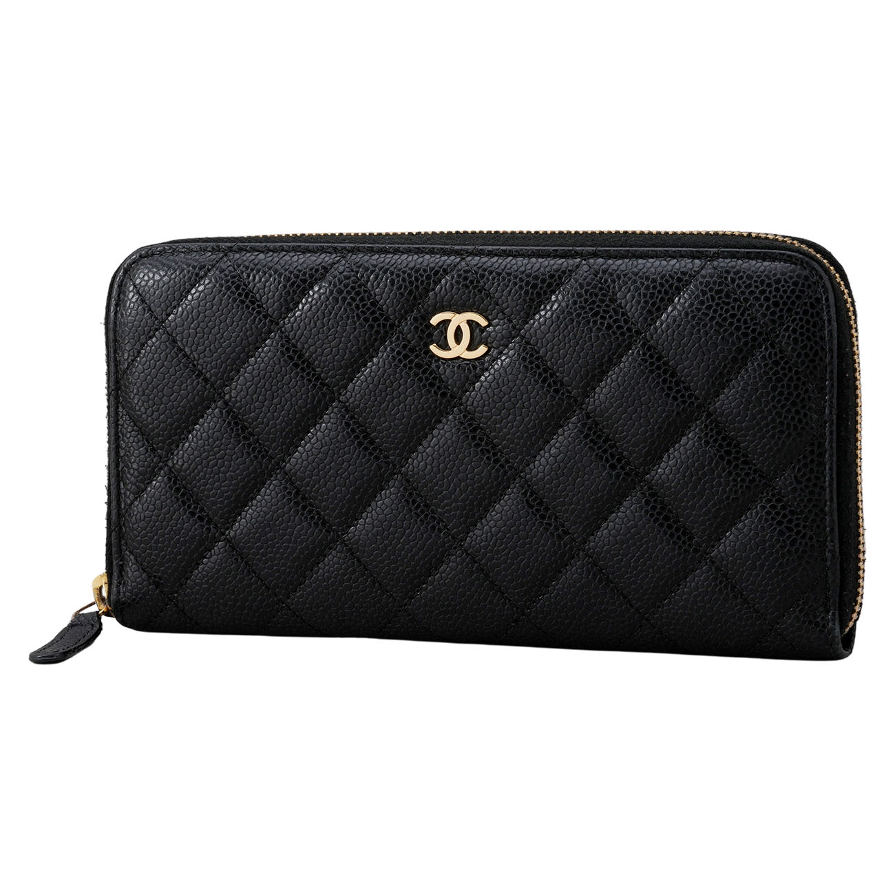 CHANEL(USED)샤넬 캐비어 클래식 지퍼 장지갑
