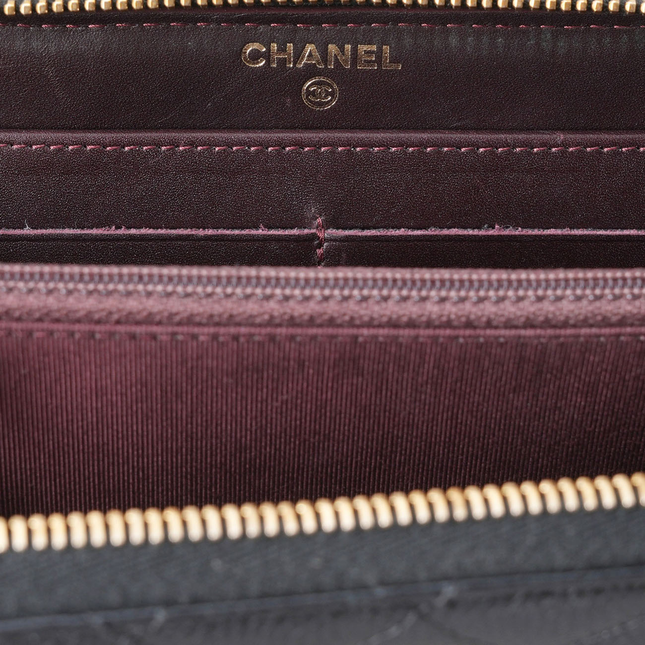 CHANEL(USED)샤넬 캐비어 클래식 지퍼 장지갑