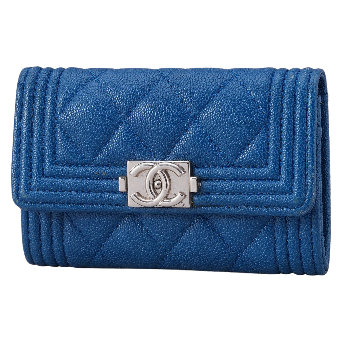 CHANEL(USED)샤넬 캐비어 보이샤넬 카드지갑