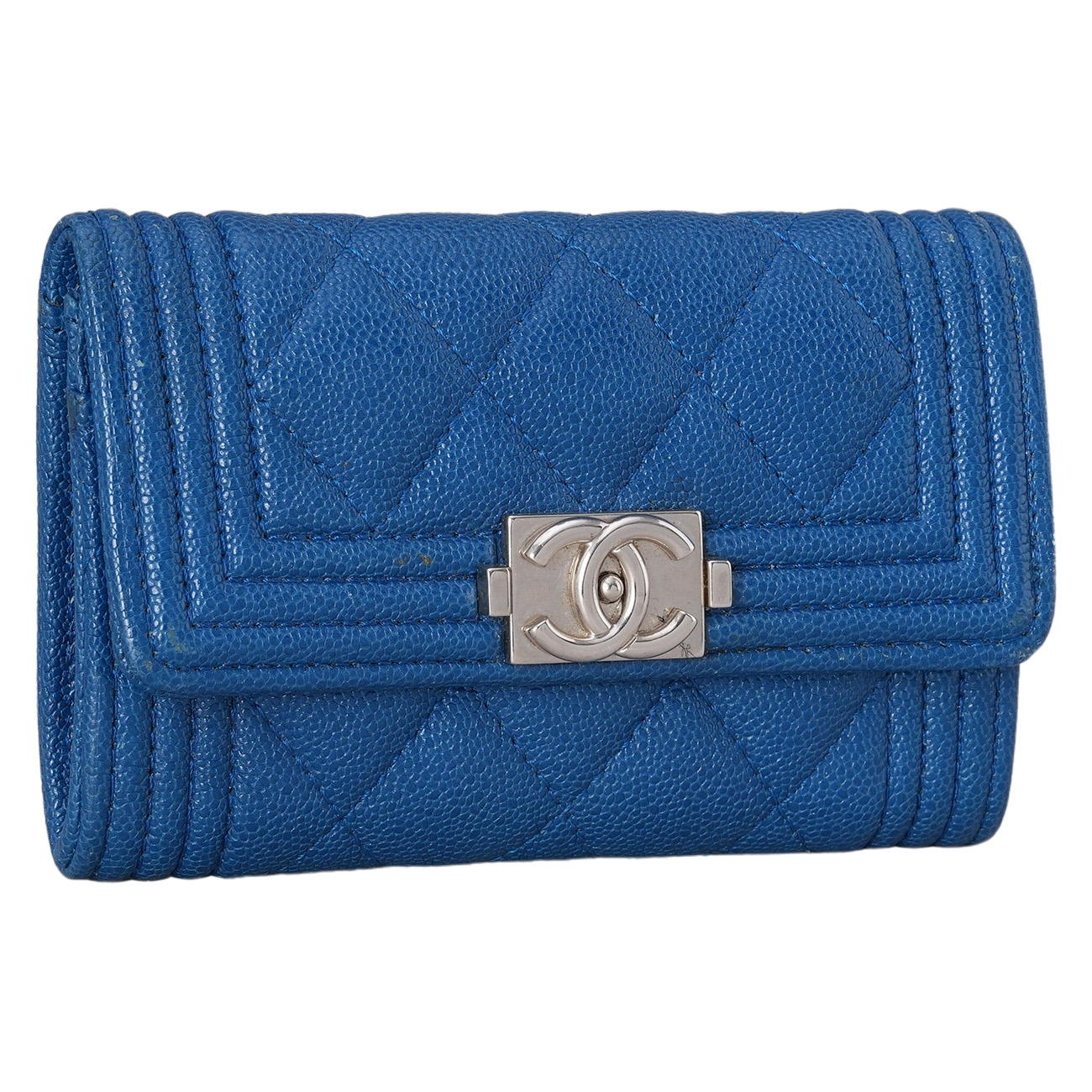 CHANEL(USED)샤넬 캐비어 보이샤넬 카드지갑