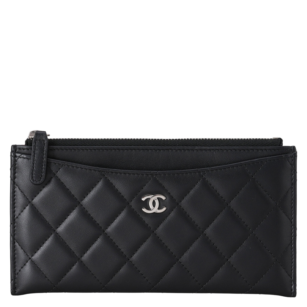 CHANEL(USED)샤넬 CC로고 지퍼 장지갑