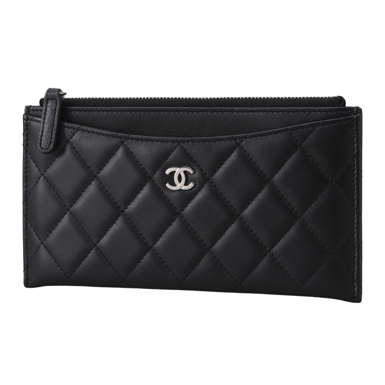CHANEL(USED)샤넬 CC로고 지퍼 장지갑