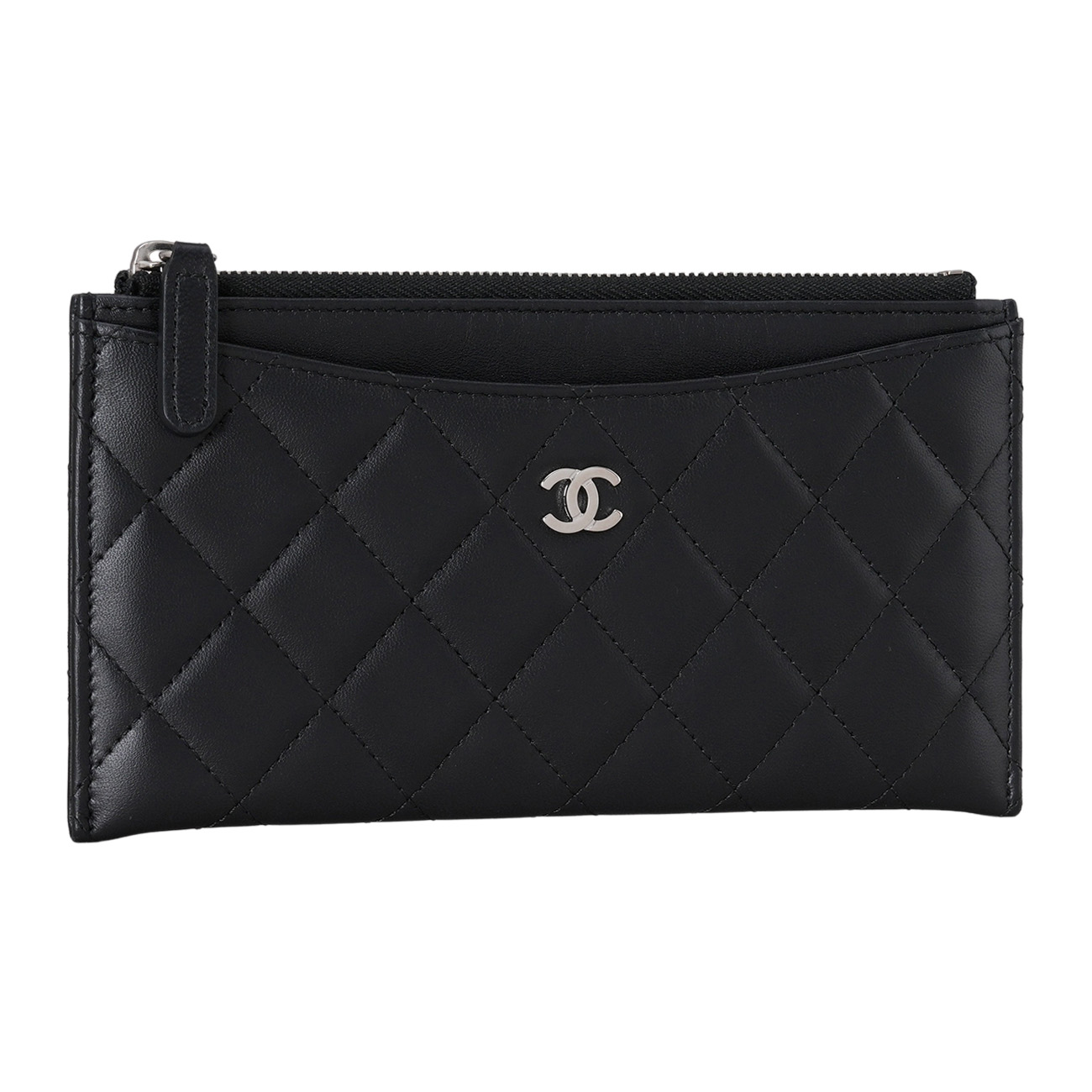 CHANEL(USED)샤넬 CC로고 지퍼 장지갑