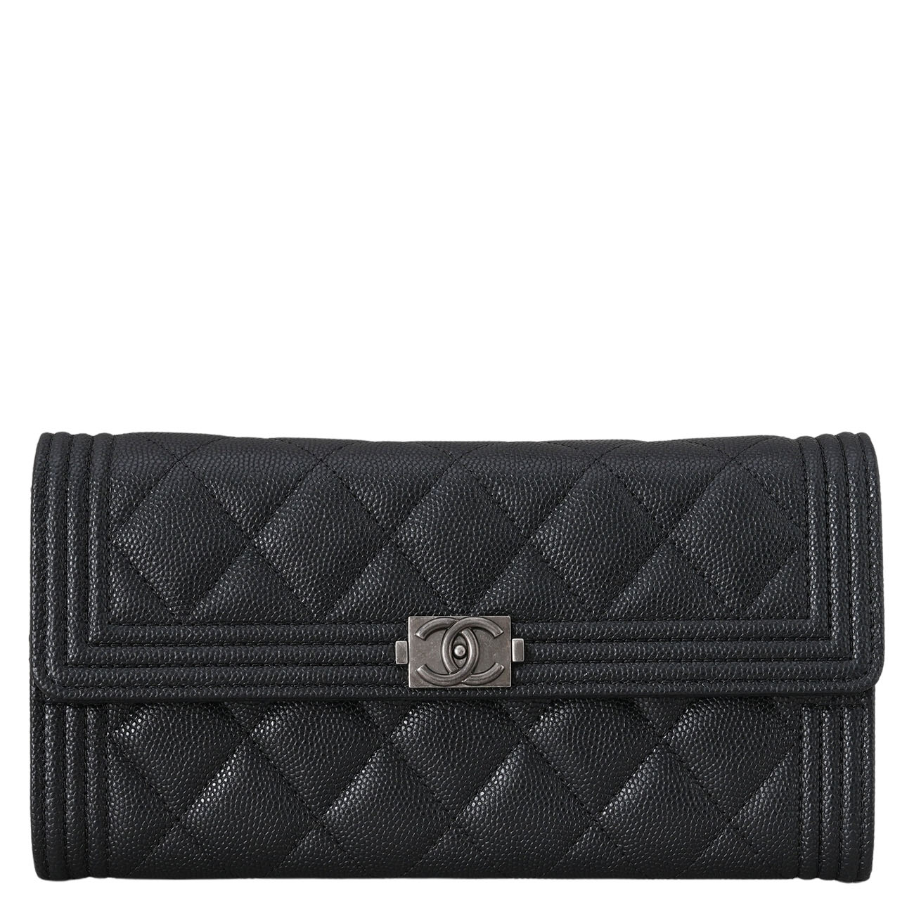 CHANEL(USED)샤넬 A80286 캐비어 보이샤넬 장지갑