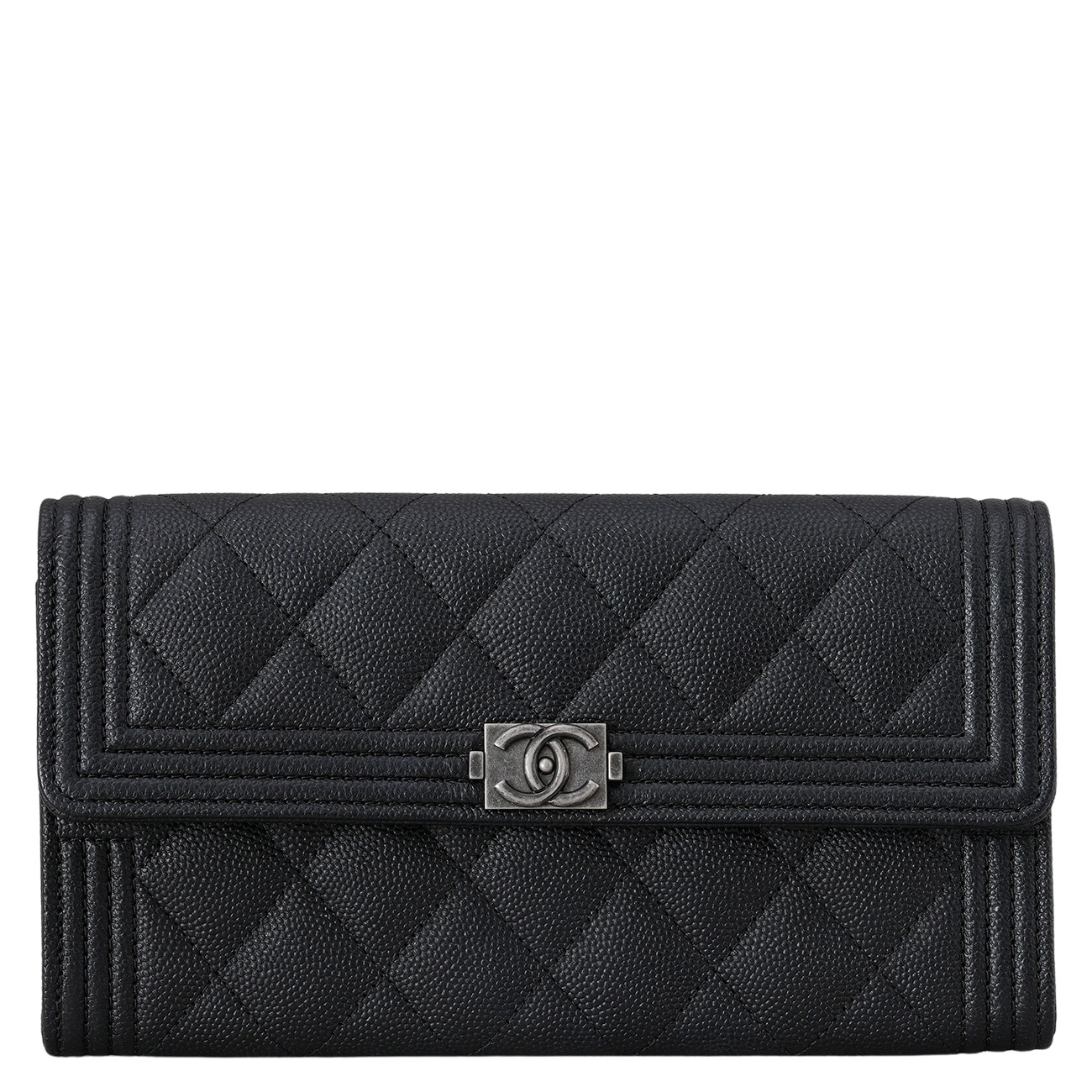 CHANEL(USED)샤넬 캐비어 보이샤넬 장지갑