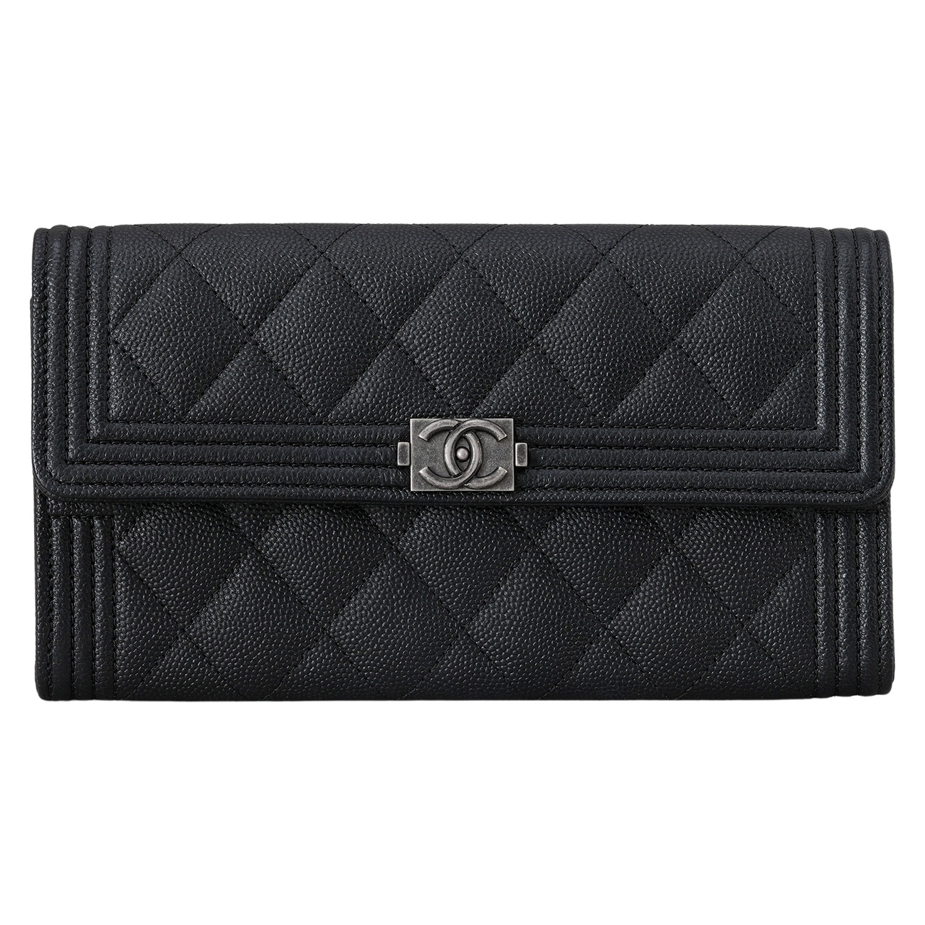 CHANEL(USED)샤넬 캐비어 보이샤넬 장지갑