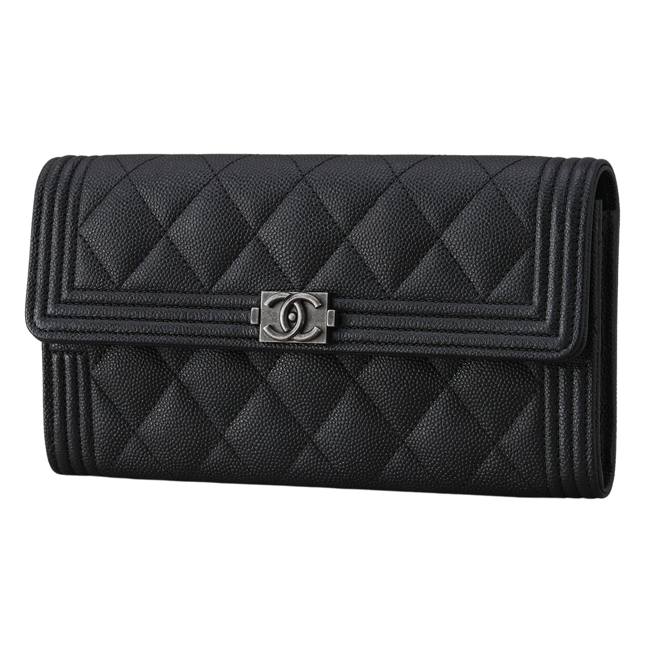 CHANEL(USED)샤넬 캐비어 보이샤넬 장지갑