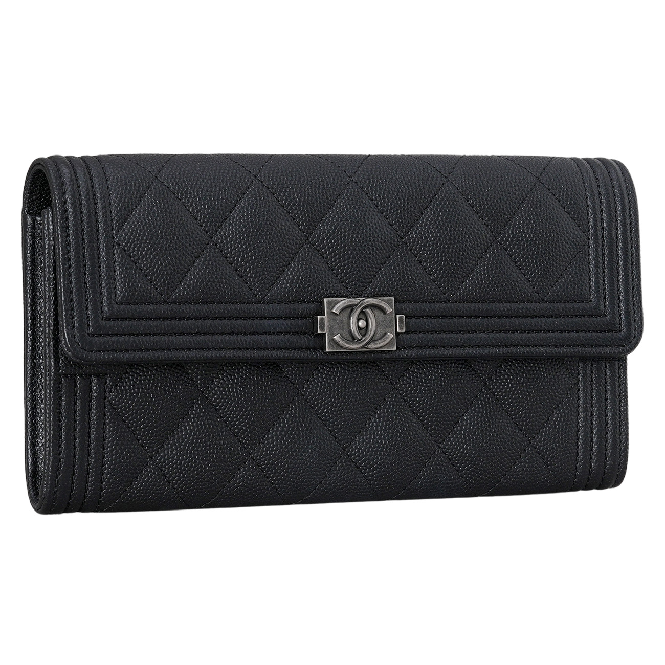 CHANEL(USED)샤넬 캐비어 보이샤넬 장지갑