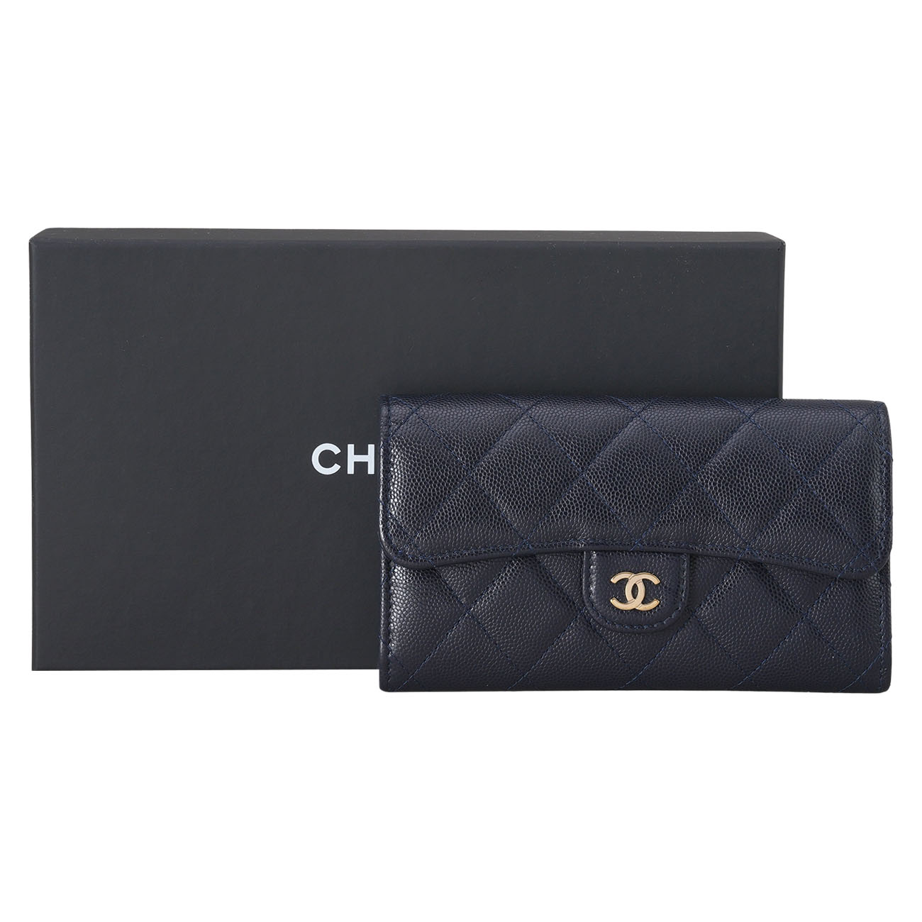 CHANEL(USED)샤넬 AP1000 캐비어 클래식 중지갑