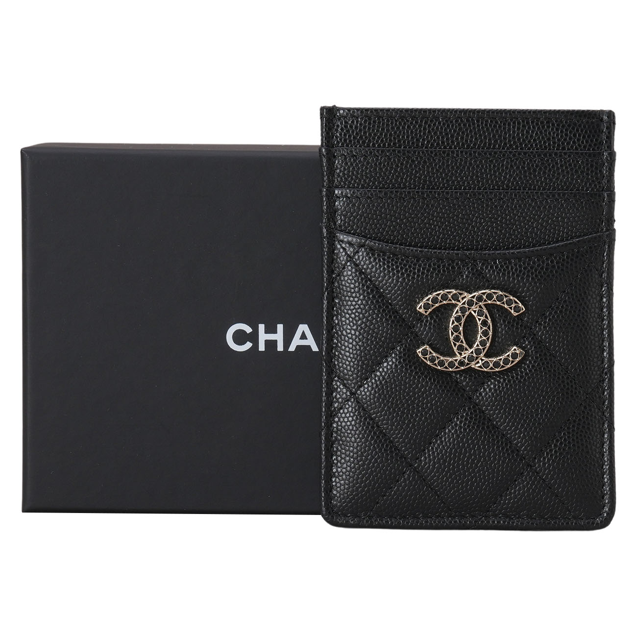 CHANEL(USED)샤넬 캐비어 시즌 카드홀더