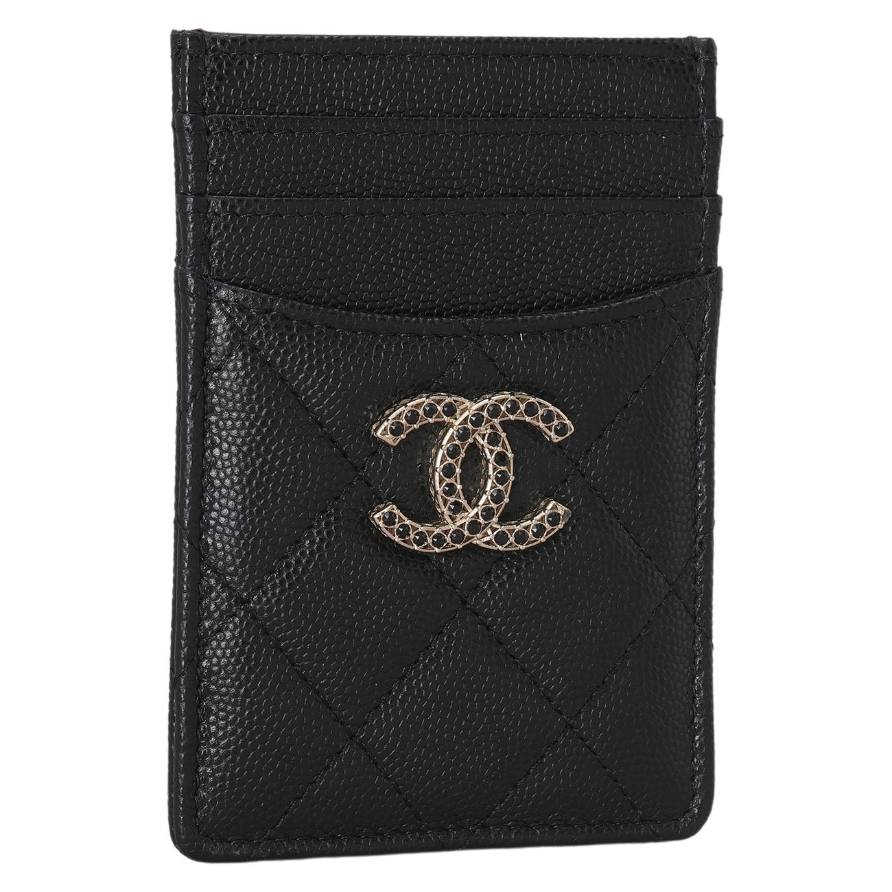 CHANEL(USED)샤넬 캐비어 시즌 카드홀더