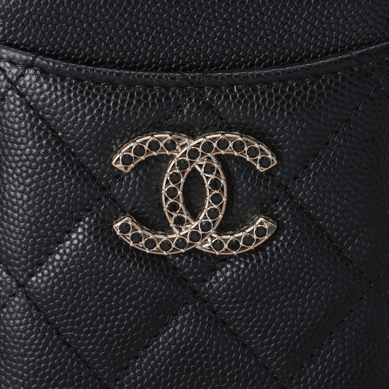 CHANEL(USED)샤넬 캐비어 시즌 카드홀더