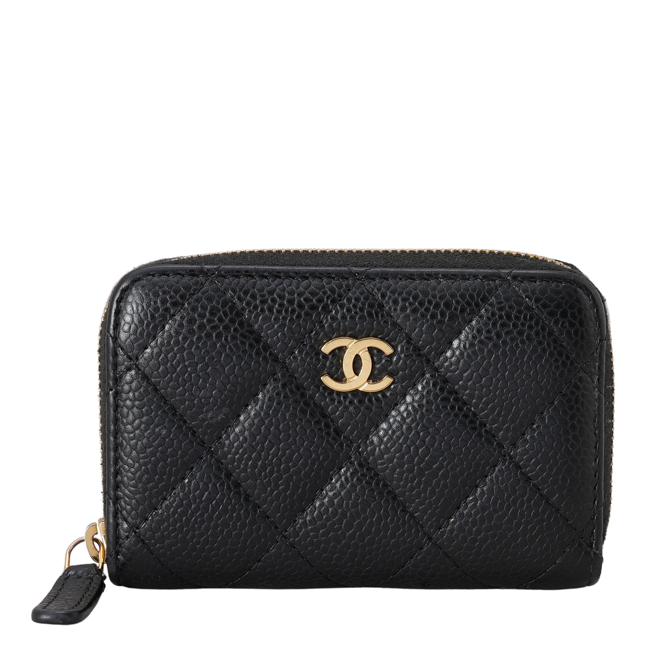 CHANEL(USED)샤넬 캐비어 클래식 지퍼 카드지갑