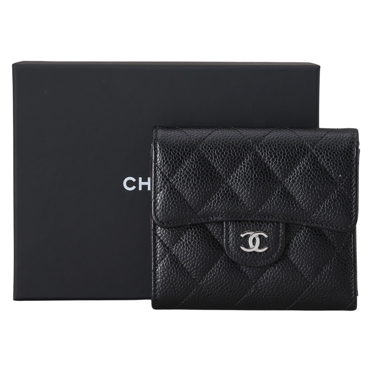 CHANEL(USED)샤넬 AP0231 캐비어 클래식 반지갑