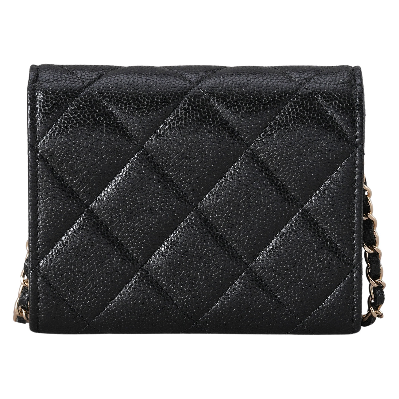 CHANEL(USED)샤넬 시즌 캐비어 체인 지갑