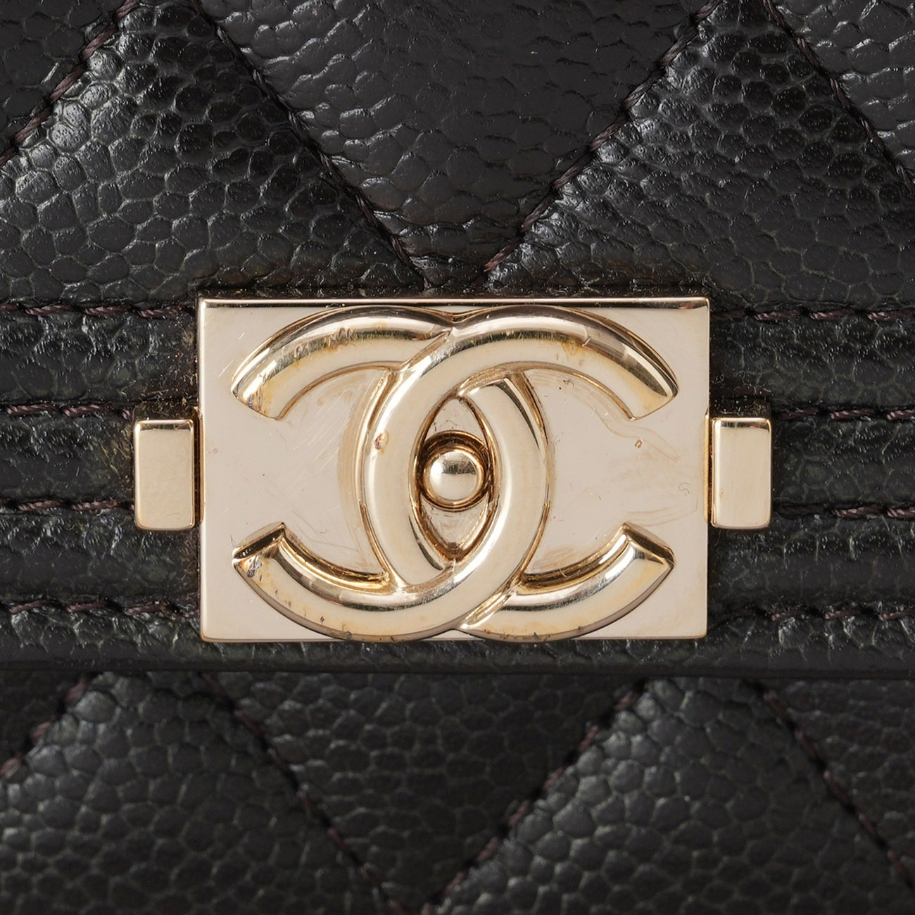 CHANEL(USED)샤넬 캐비어 보이샤넬 카드지갑